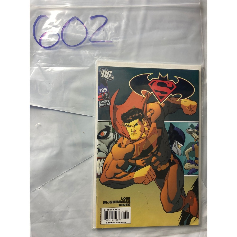 Superman Batman 25 Comic Book DC Comics Loeb McGuinness Vines Direct Sales